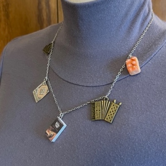 The Book Thief by Markus Zusak Handmade Literature Necklace Book Cover Accordion - Picture 5 of 16